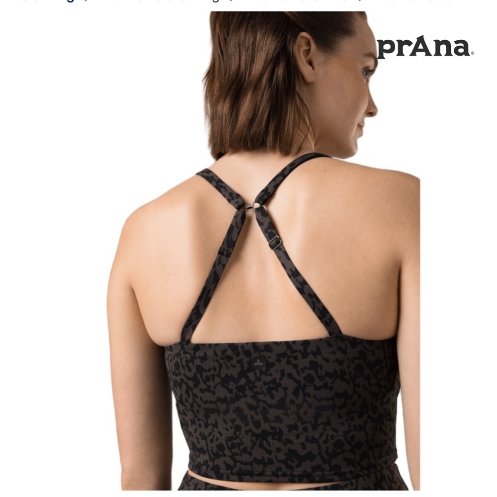 New prAna Chakara Crop Top S gym yoga Pilates workout hiking outdoor UPF50 - Picture 2 of 9